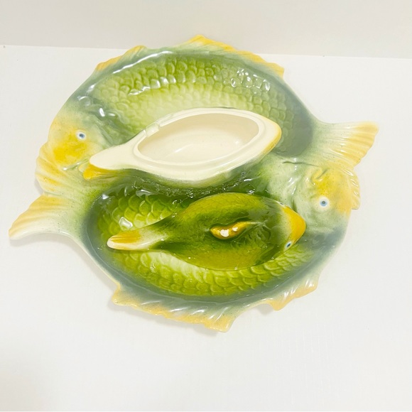 Vintage italy colorful fish shaped ceramic serving platte - Picture 4 of 6